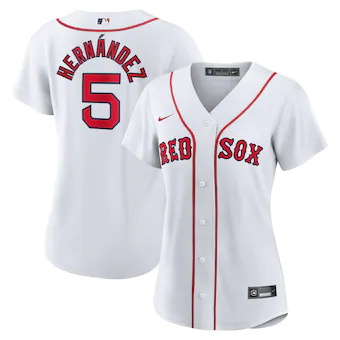 womens nike enrique hernandez white boston red sox home rep